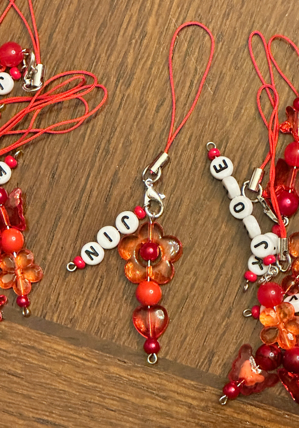 BTS Concert Freebies Pack - 'BIAS' Bling Red ARMY Bomb Charms (Pack of 15)
