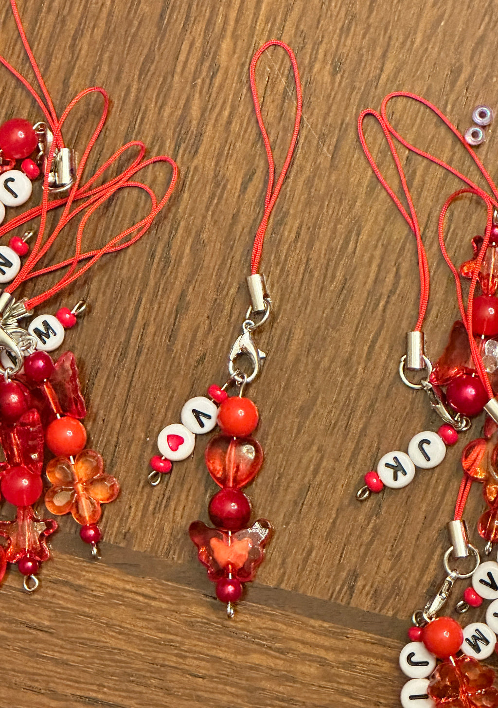 BTS Concert Freebies Pack - 'BIAS' Bling Red ARMY Bomb Charms (Pack of 15)