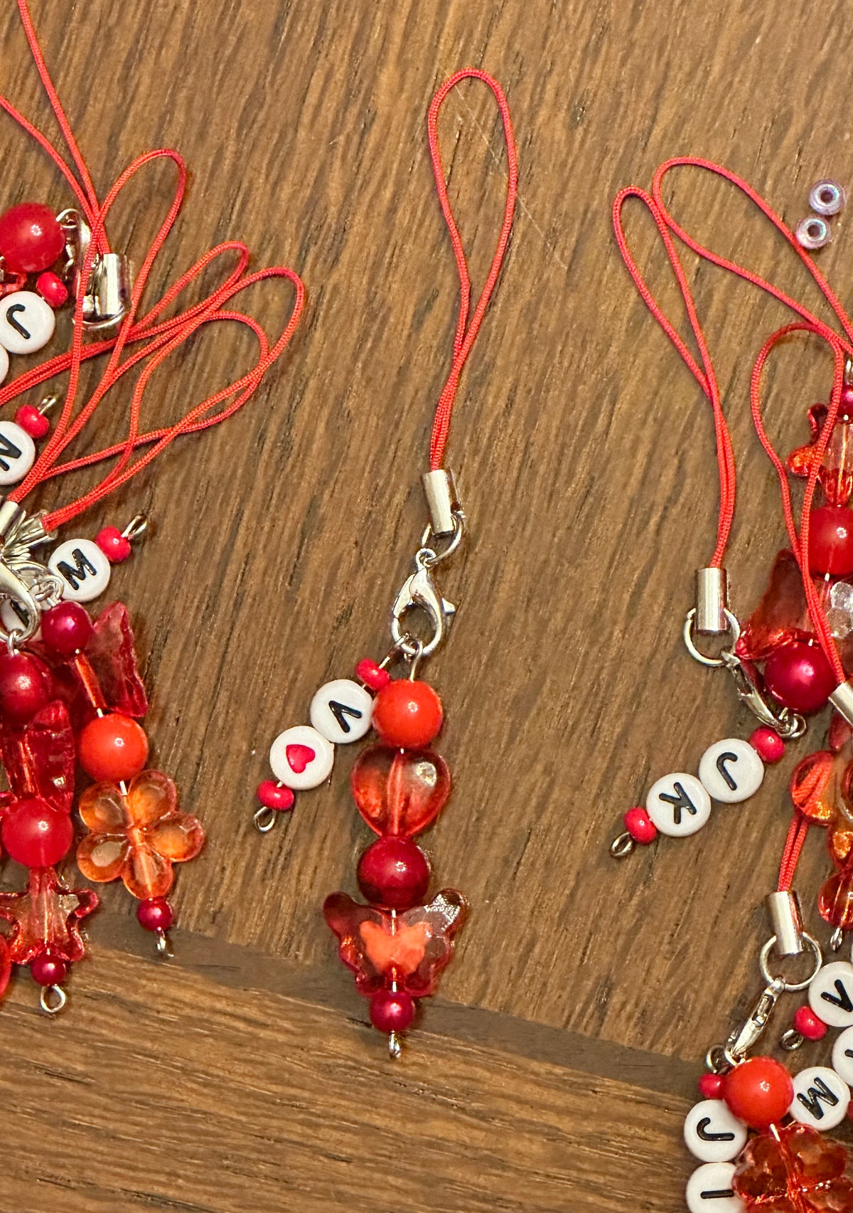 BTS Concert Freebies Pack - 'BIAS' Bling Red ARMY Bomb Charms (Pack of 15)