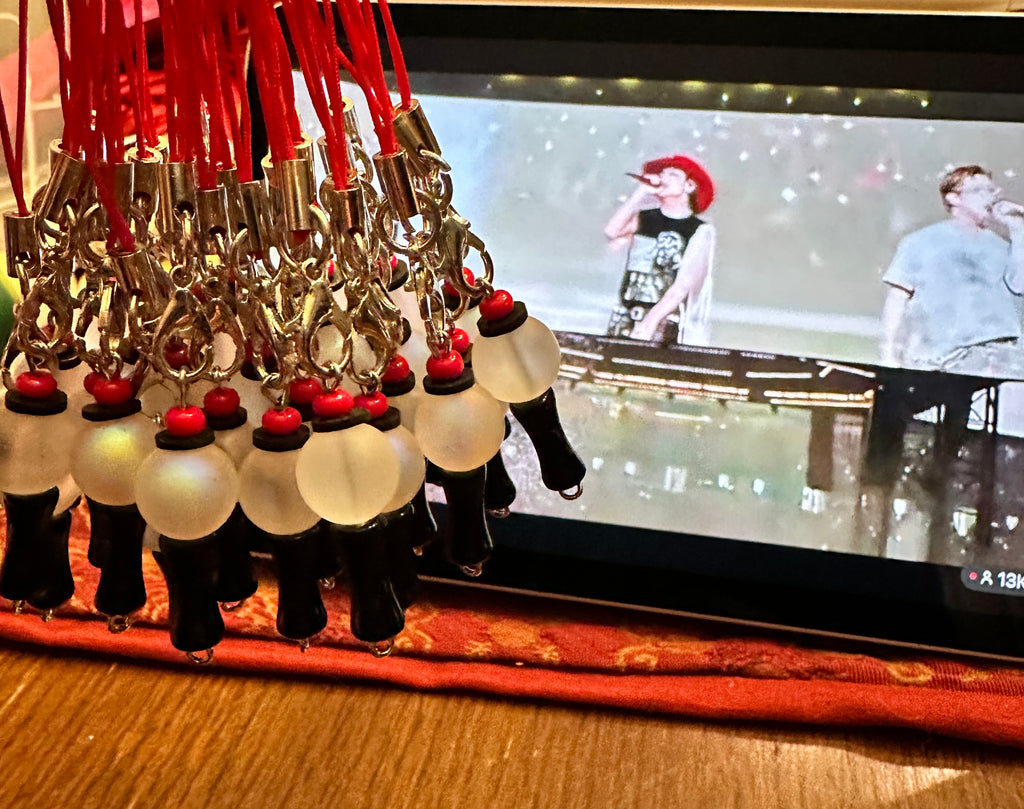 BTS Concert Freebies Pack - Mini ARMY Bomb Light Stick Charms (Pack of 15)