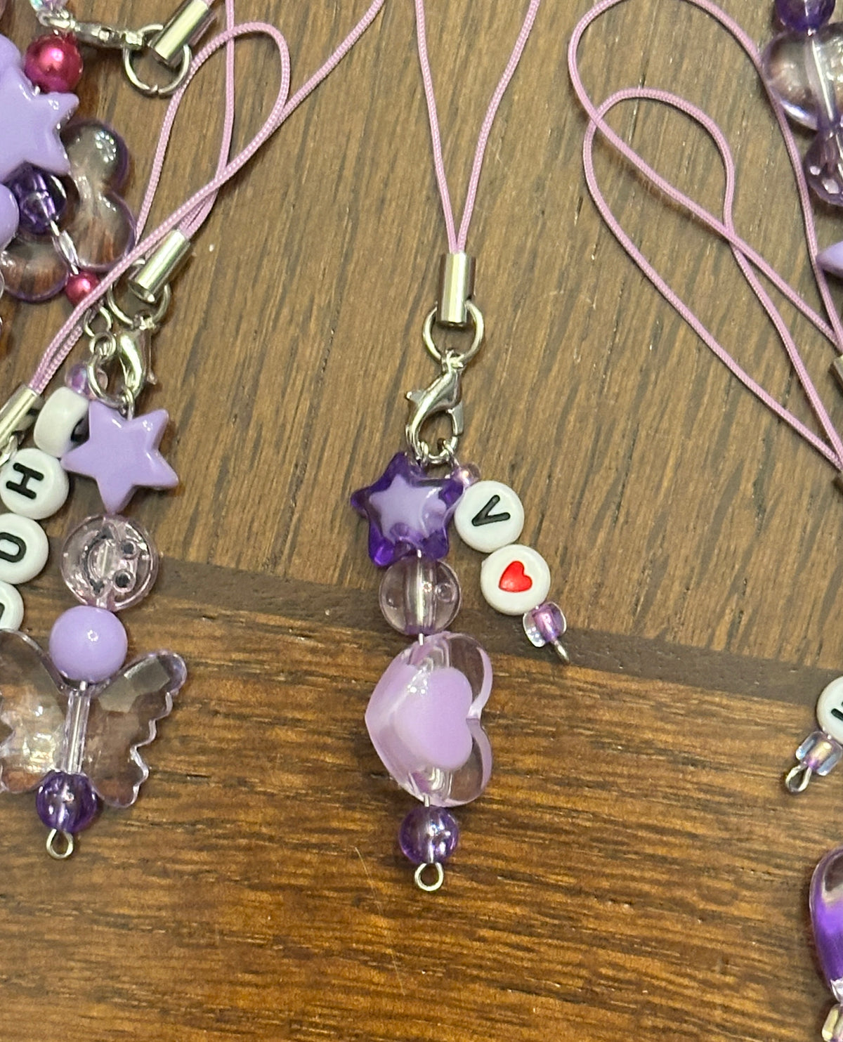 BTS Concert Freebies Pack - 'BIAS' Bling Purple ARMY Bomb Charms (Pack of 15)