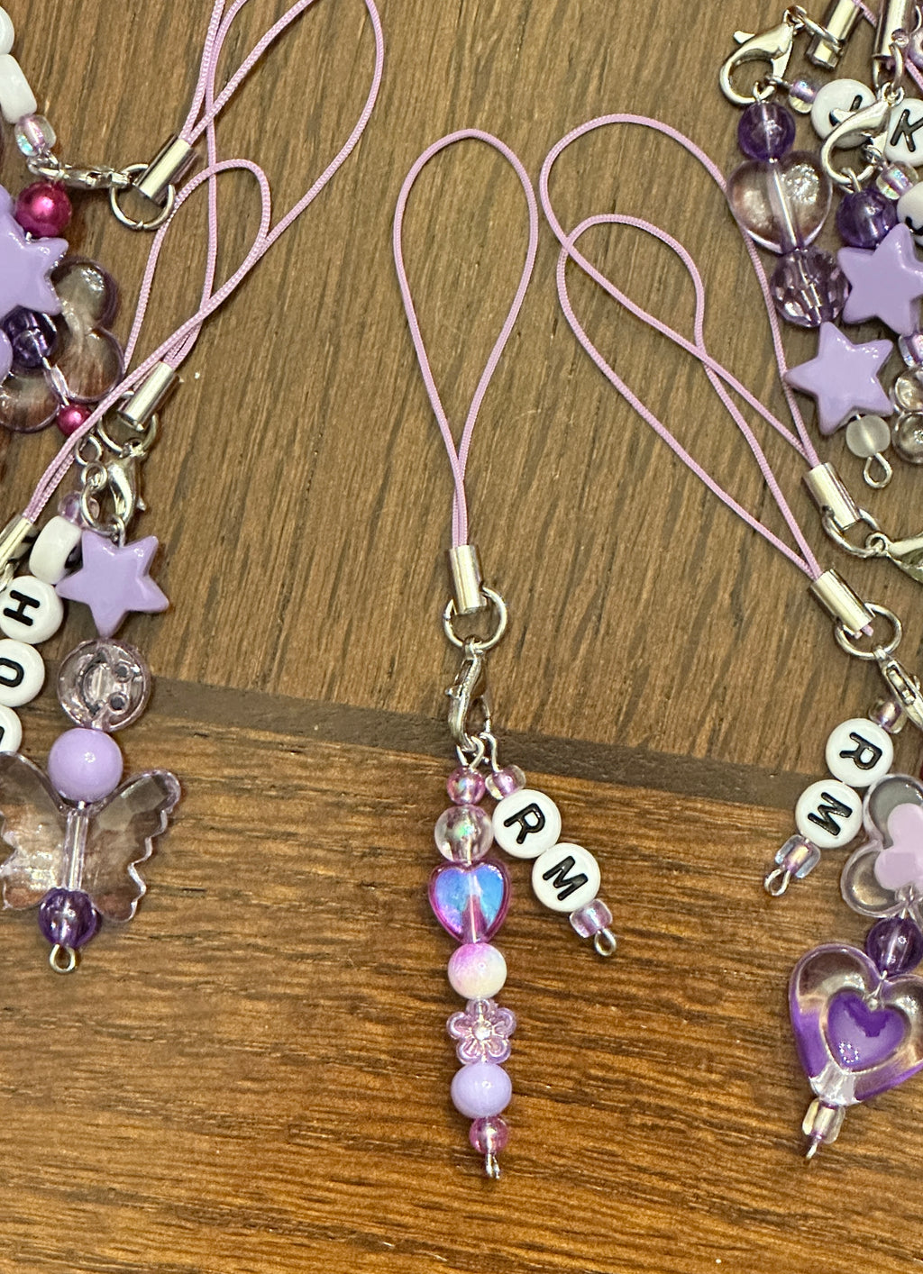 BTS Concert Freebies Pack - 'BIAS' Bling Purple ARMY Bomb Charms (Pack of 15)