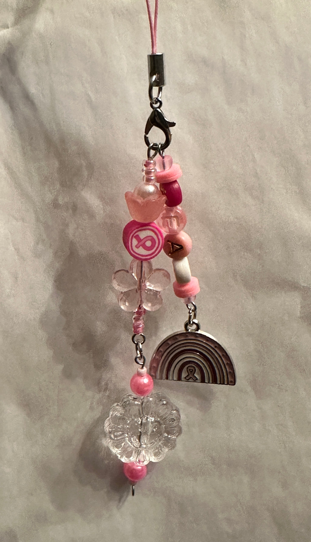 Breast Cancer Awareness Cell Phone/ Bag Charm