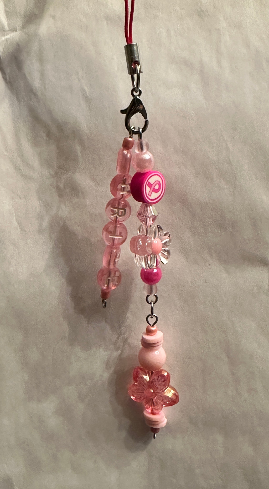 Breast Cancer Awareness Cell Phone/ Bag Charm