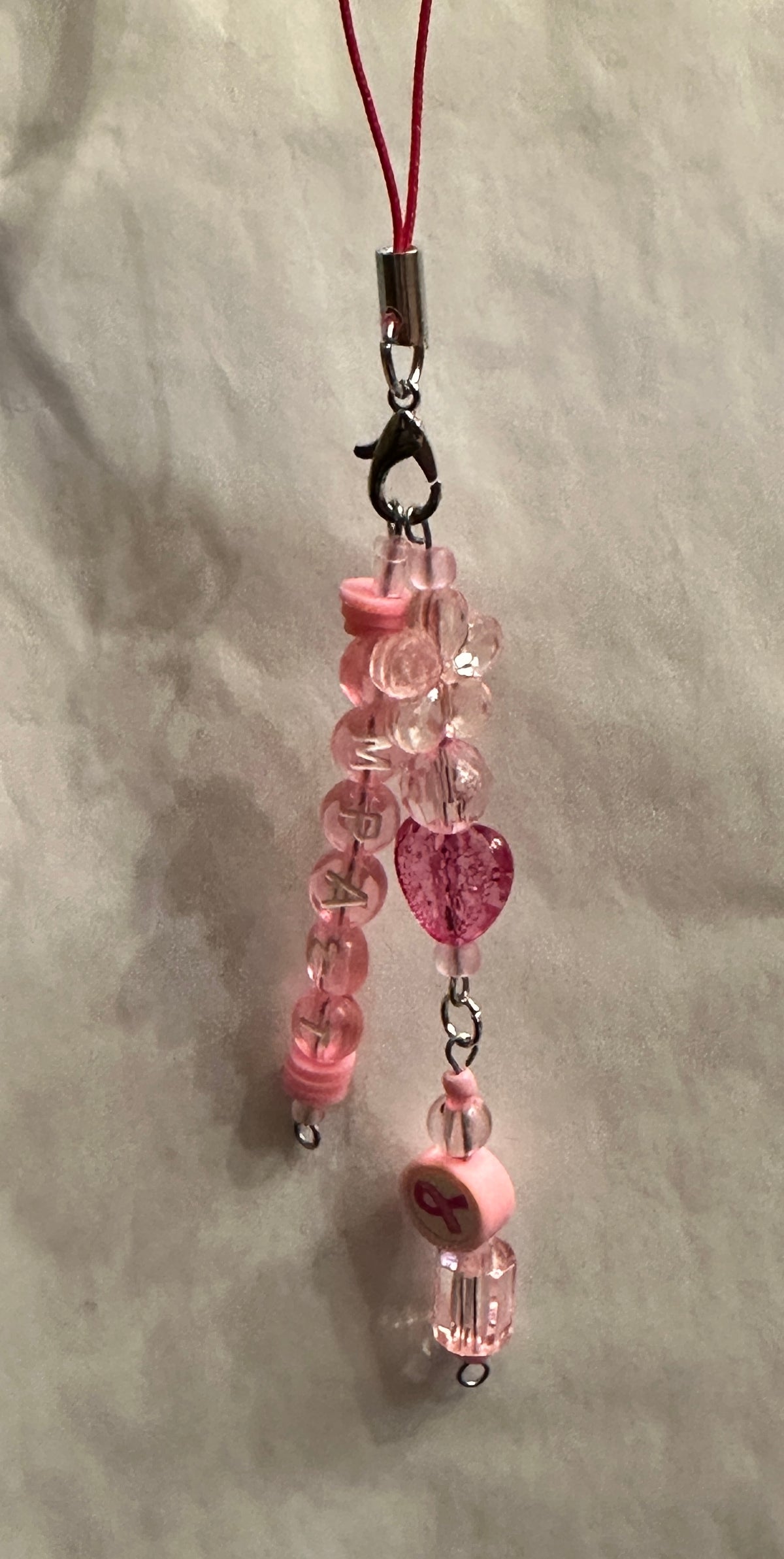 Breast Cancer Awareness Cell Phone/ Bag Charm