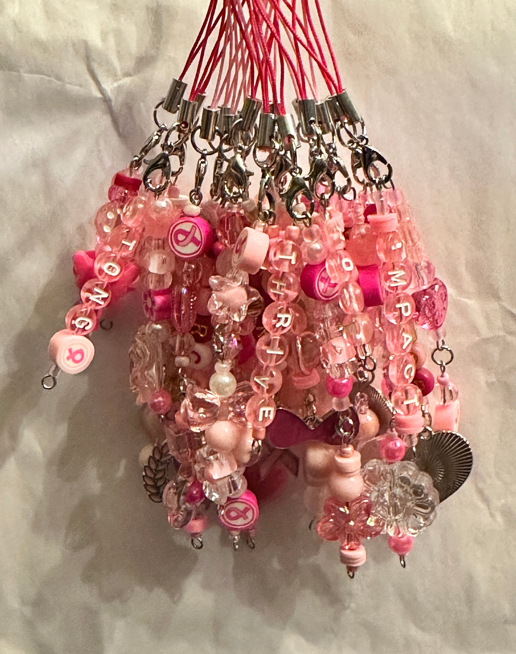 Breast Cancer Awareness Cell Phone/ Bag Charm