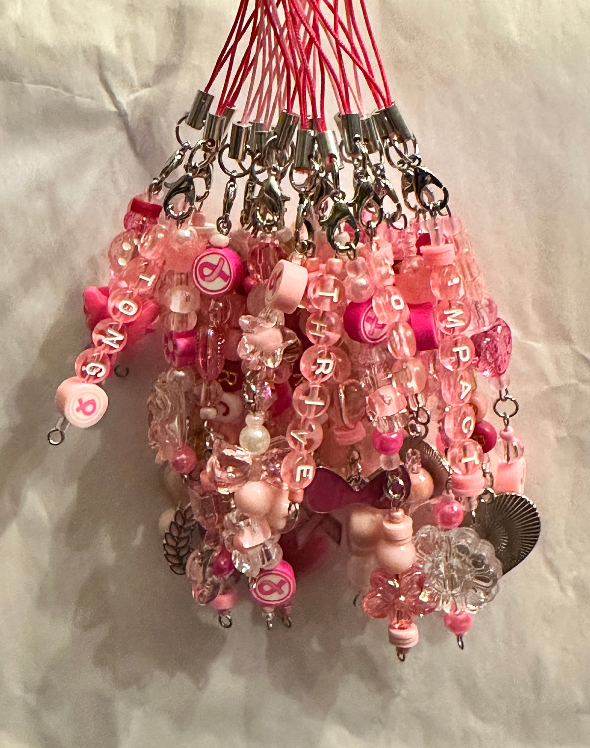 Breast Cancer Awareness Cell Phone/ Bag Charm