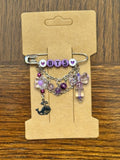 BTS Beaded Letter Brooch with Charm